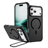 Skin-friendly Shockproof Magnetic Charge Lens Bracket Case For iPhone