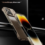 Magnetic Luxury Solid Color Aromatherapy Phone Case For iPhone