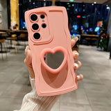 Cute Love Heart Mirror Wave Case for Samsung
