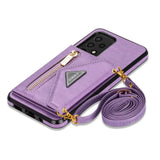Leather Crossbody Wallet Case for Samsung