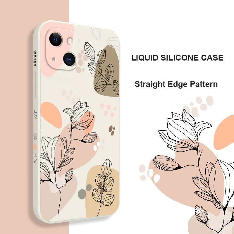 Abstract Plants Phone Case For iPhone