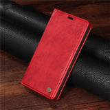 Leather Flip Wallet Case For iPhone