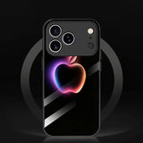 Tech Style Colorful Apple Pattern Electroplated Case for iPhone