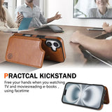 Magnetic RFID Blocking Wallet Leather Case for iPhone