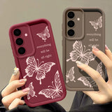 Romantic Butterfly Soft Phone Case For Samsung