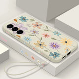 Daisies Flowers with Lanyard Case For Samsung
