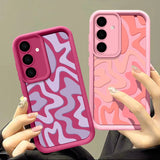 Striped Pattern Silicone Phone Case For Samsung