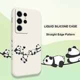 Baby Panda Liquid Silicone Phone Case For Samsung