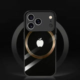 Apple Circle Pattern Black Case for iPhone