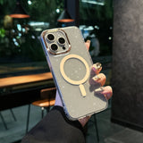 Luxury Plating Glitter Magnetic Phone Case For iPhone