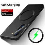 Ultra Thin Matte Metal Look Magnetic Case for Samsung Z Fold & Z Flip