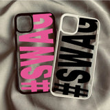 Bold Letter Shockproof Case for iPhone