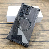 Shockproof Armor Honeycomb Texture Magnetic Case For Samsung
