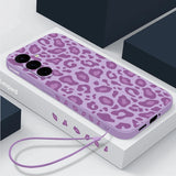 Leopard Print Lanyard Case For Samsung