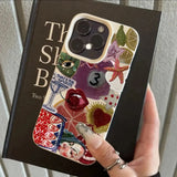 Retro Fruit Pattern Shockproof Soft Phone Case For iPhone
