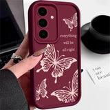 Romantic Butterfly Soft Phone Case For Samsung