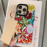 Retro Fruit Pattern Shockproof Soft Phone Case For iPhone