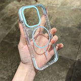 Luxury Clear Soft Magnetic Wireless Charge Case for iPhone