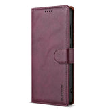 Business Leather Flip Card Wallet Case for Samsung