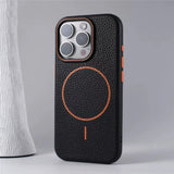 Leather Magnetic Phone Case For iPhone