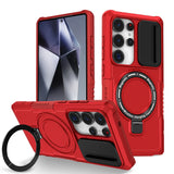 Armor Car Holder Magnetic Wireless Charging Case For Samsung