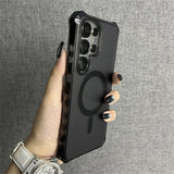 Wave Curly Non-Slip Bumper Magnetic Phone Case For Samsung