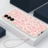 Leopard Print Lanyard Case For Samsung