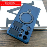 Shockproof Armor Ring Holder Magnetic Case For Samsung