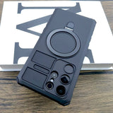 Shockproof Armor Ring Holder Magnetic Case For Samsung