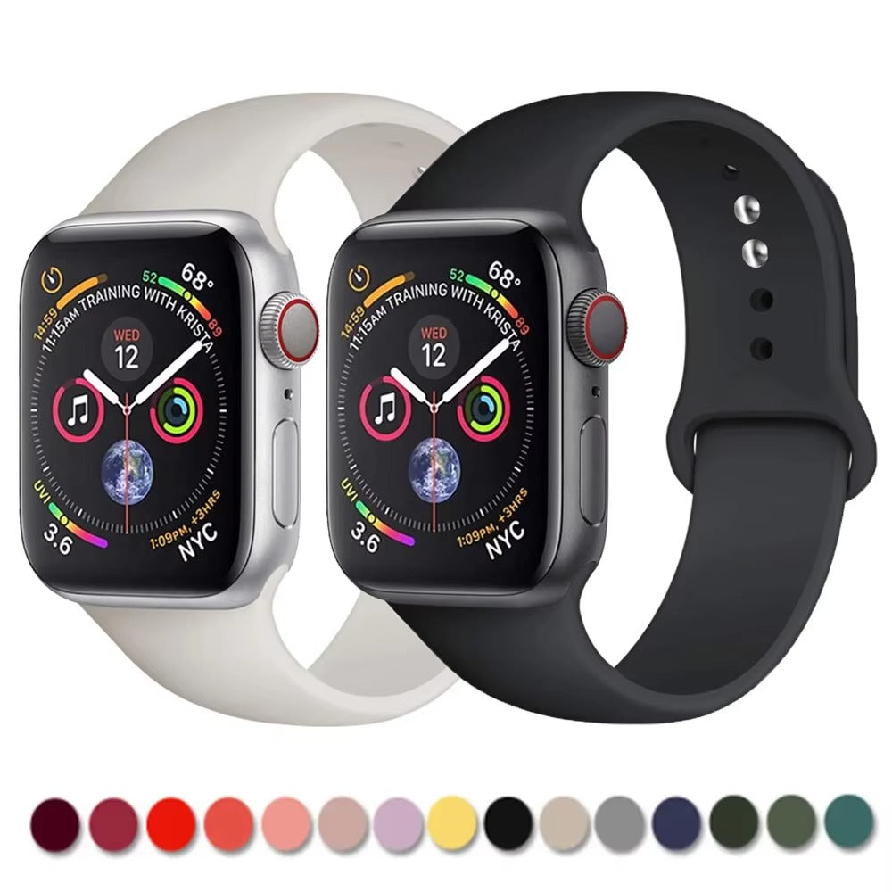 Silicone Strap For Apple Watch band