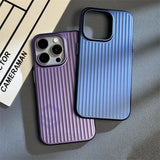 Slim Corrugated Matte Clear Case For iPhone