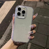 Soft Glitter Transparent Phone Case For iPhone