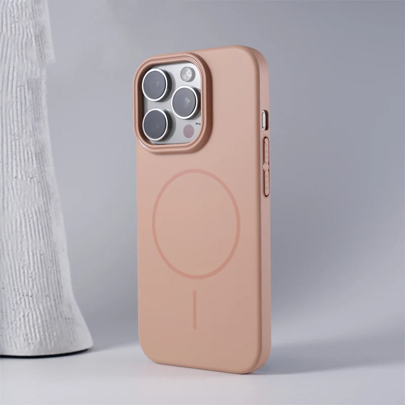 Solid Color Simple Magnetic Phone Case for iPhone