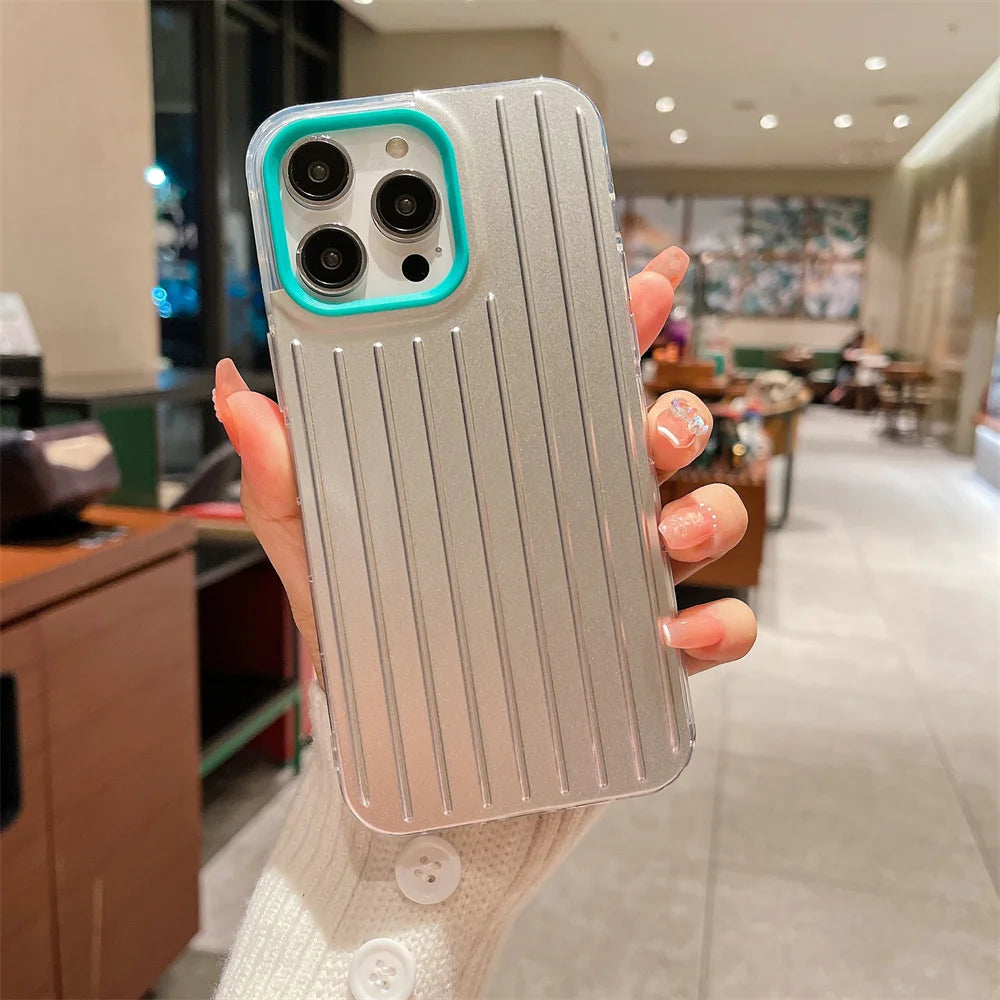 Hard 3D Stripe Phone Case For iPhone