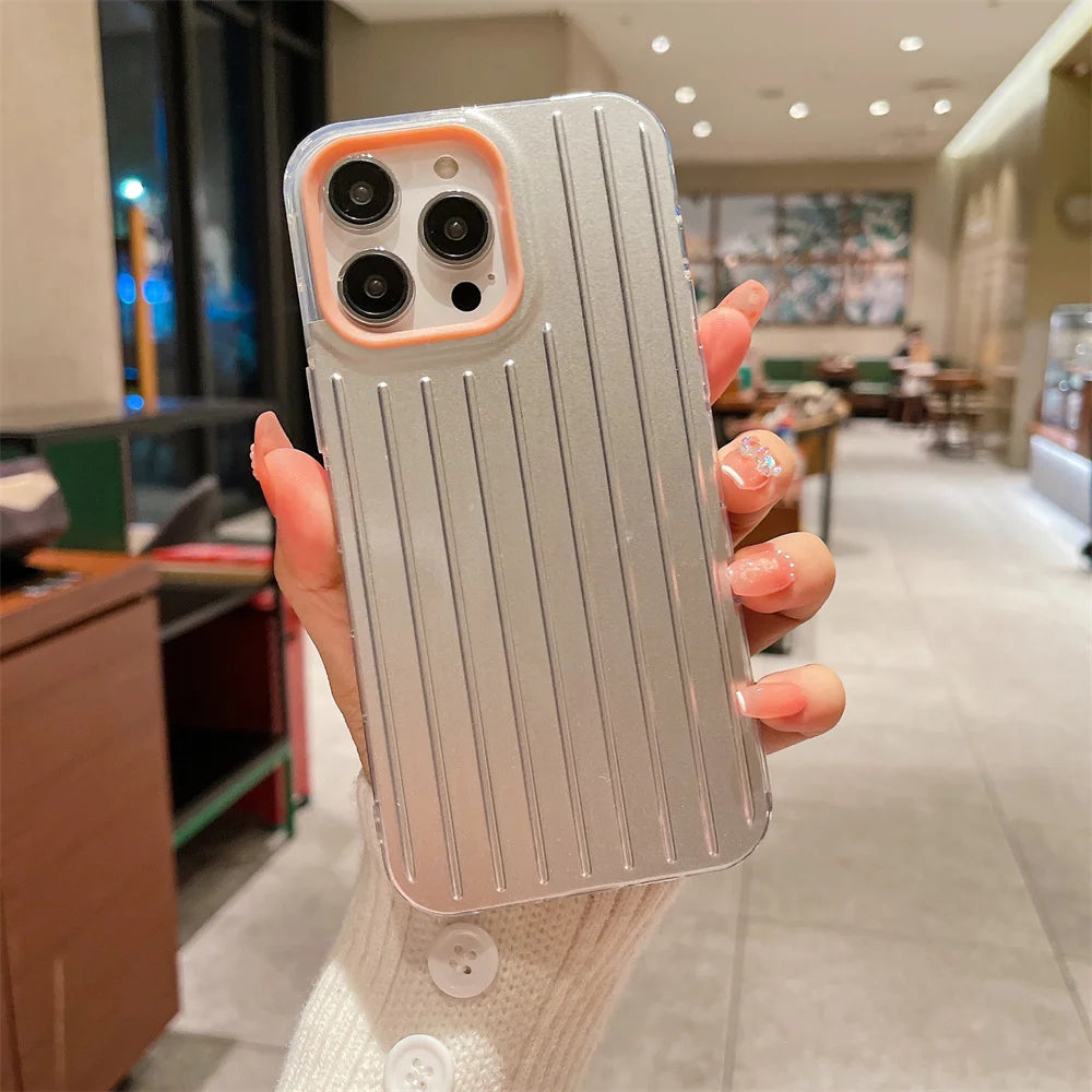 Hard 3D Stripe Phone Case For iPhone