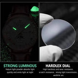 Swiss Brand Fashion Luxury Waterproof Luminous Quartz Wristwatch