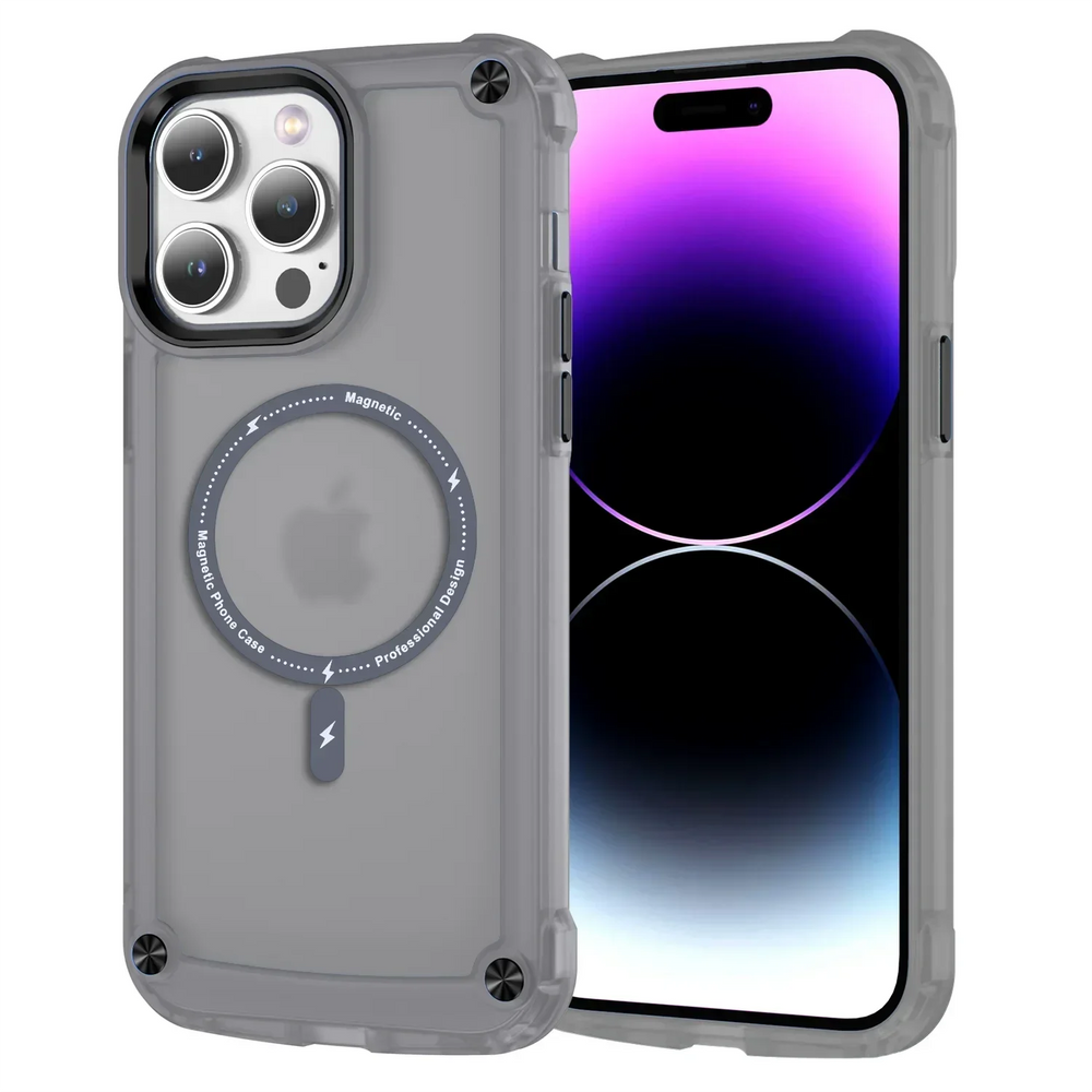 Translucent Hybrid Armor Shockproof Case For iPhone