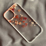 Transparent Maple Leaf Clear Phone Case For iPhone