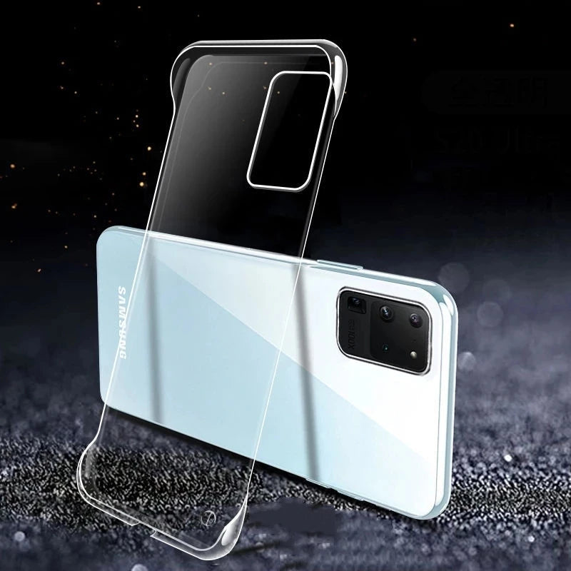 Transparent PC Hard Borderless Phone Case For Samsung