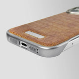 Ultrathin Borderless Crocodile Texture Leather  Phone Case for iPhone