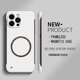 Ultra Thin Hard PC Magnetic Frameless Phone Case For iPhone