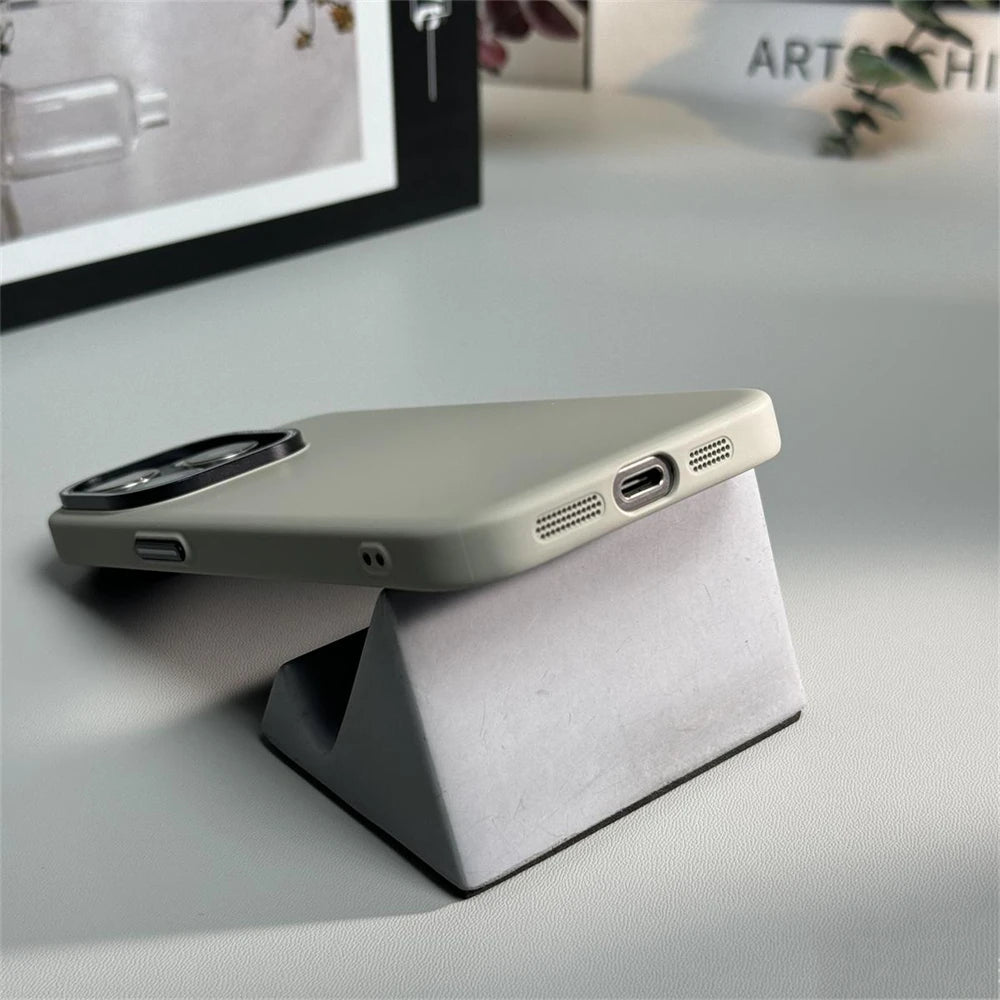 Luxury Solid Color Matte Case For iPhone