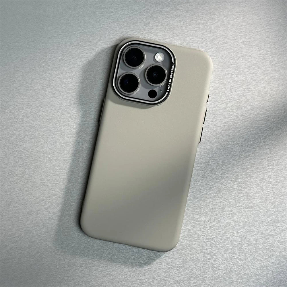 Luxury Solid Color Matte Case For iPhone