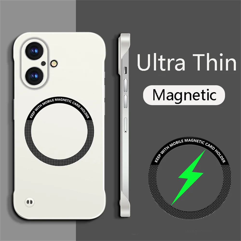 Ultra-Thin Matte Cooling Frameless Magnetic Case For iPhone