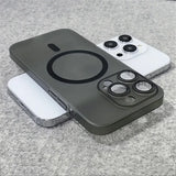 Ultra Thin Matte Hard PC Lens Protection Magnetic Case For iPhone