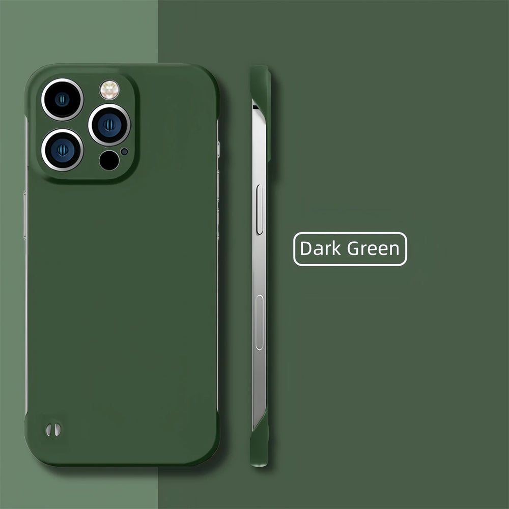 Ultra Thin Minimalist Borderless Phone Case For iPhone