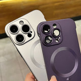 Ultra Thin Frameless Shockproof Lens Protector Magnetic Case for iPhone