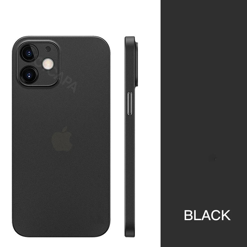 Ultra Thin Clear Shockproof Matte Case For iPhone