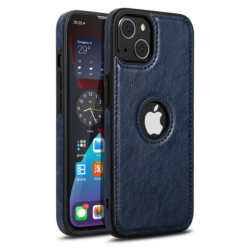 Ultra Thin Slim Leather Phone Case For iPhone