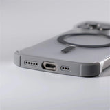 Ultra thin Borderless Magnetic Wireless Charge Matte Case For iPhone